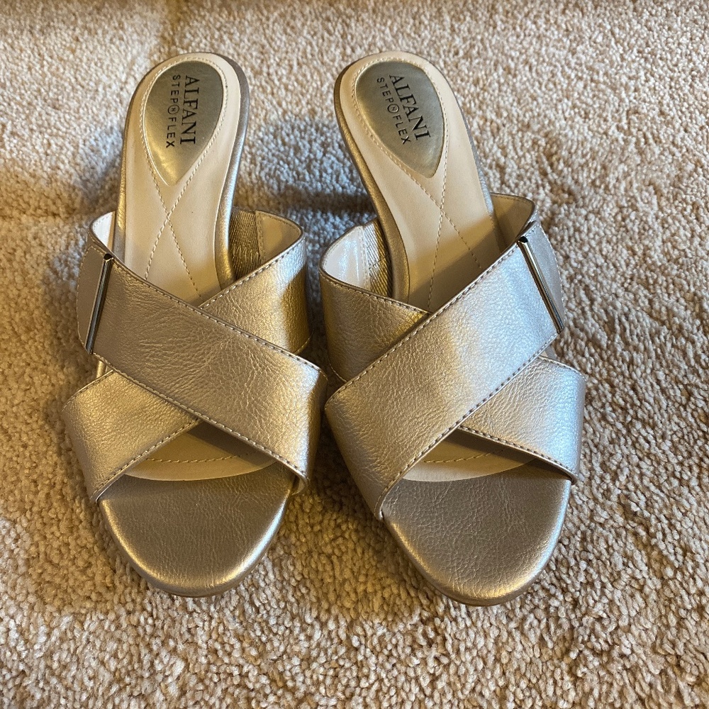 Alfani Step N flex open toe heels